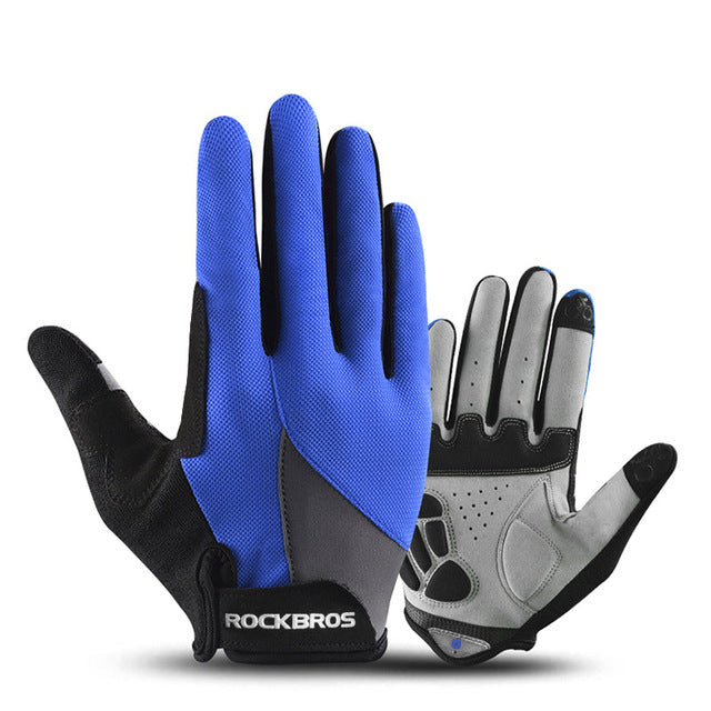 ROCKBROS Windproof Cycling Bicycle Gloves Touch Screen Riding MTB Bike Glove Thermal Warm Motorcycle Winter Autumn Bike Clothing