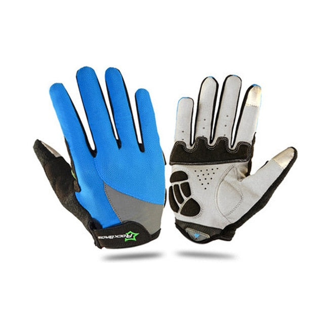 ROCKBROS Cycling Bike Gloves Touch Screen Windproof Long Gloves Bicycle Warm Full Finger Autumn Winter Motorcycle Bike Gloves