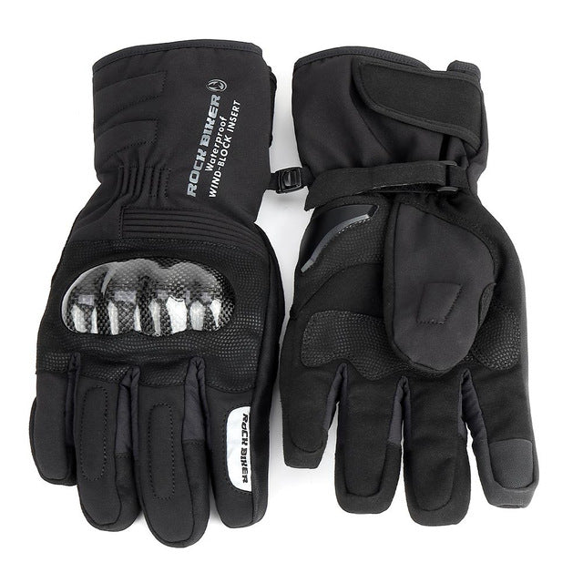 KEMiMOTO Winter Warm Motorcycle Gloves Touch Screen Waterproof Windproof Protective Winter Gloves Men Guantes Moto Luvas