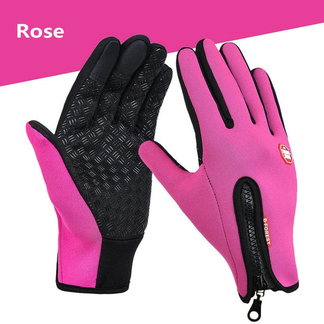 Unisex Touchscreen Autumn Thermal Warm Cycling Bicycle Bike Ski Outdoor Camping Hiking Motorcycle Gloves Sports Full Finger