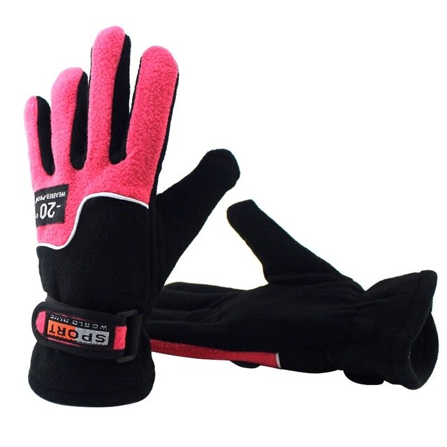 Men Winter Fleece Thermal Warm Bicycle Snow Ski Gloves Breathable Bike Cycling Riding Gloves for Women & Men Skiing Motorcycle